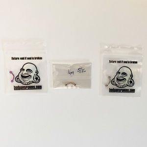 Body Jewelry Bundle Lot 16G Gauge Titanium Curved Barbell 5/16 Piercing Navel